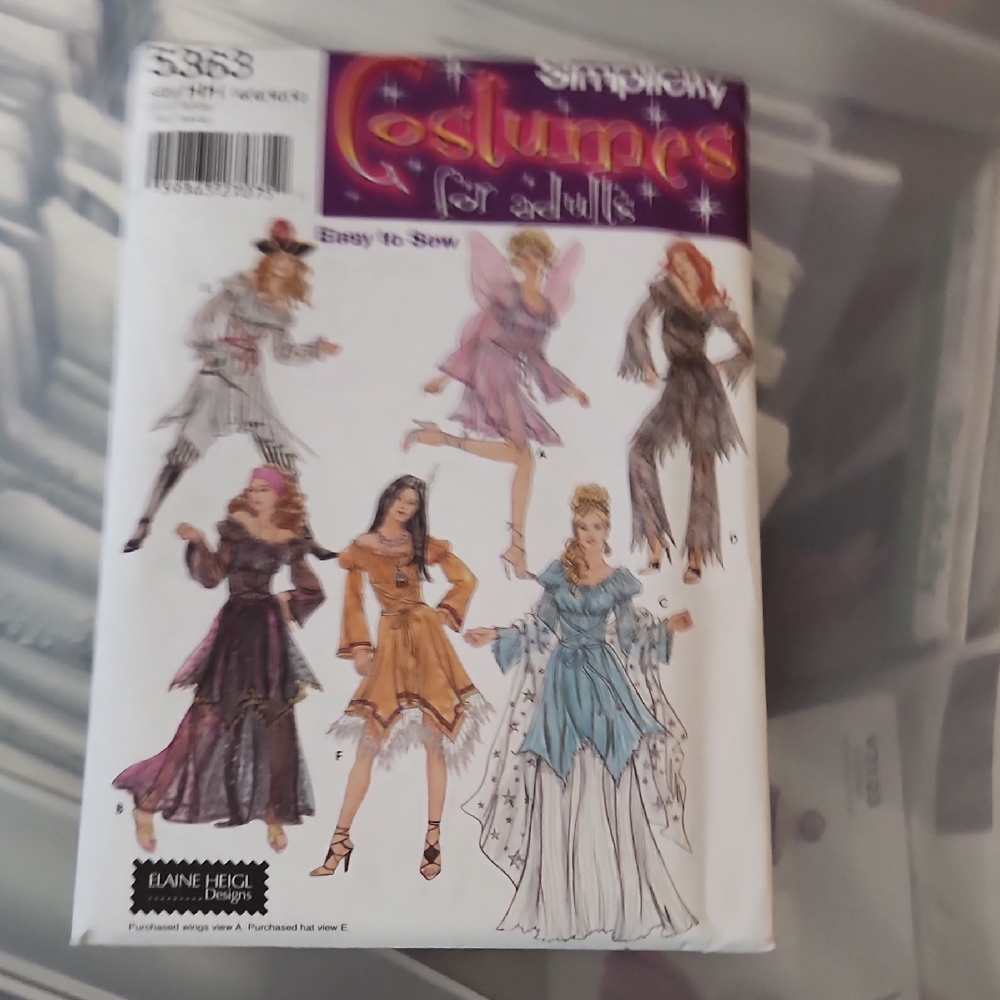 Simplicity Easy-to-Sew Costume Patterns for Adults